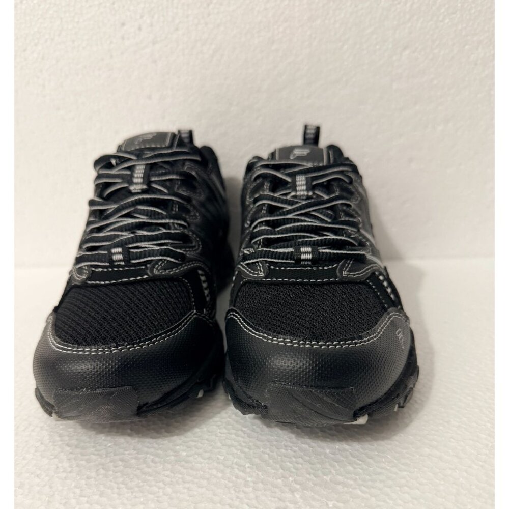 Fila Kids Trail Running Shoes Black Size 4.5 US Lace-Up Mesh Breathable Design D - Picture 3 of 12